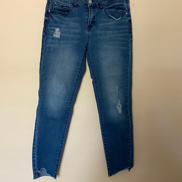 Kensie Distressed Jeans Size 10 - Picture 3 of 6